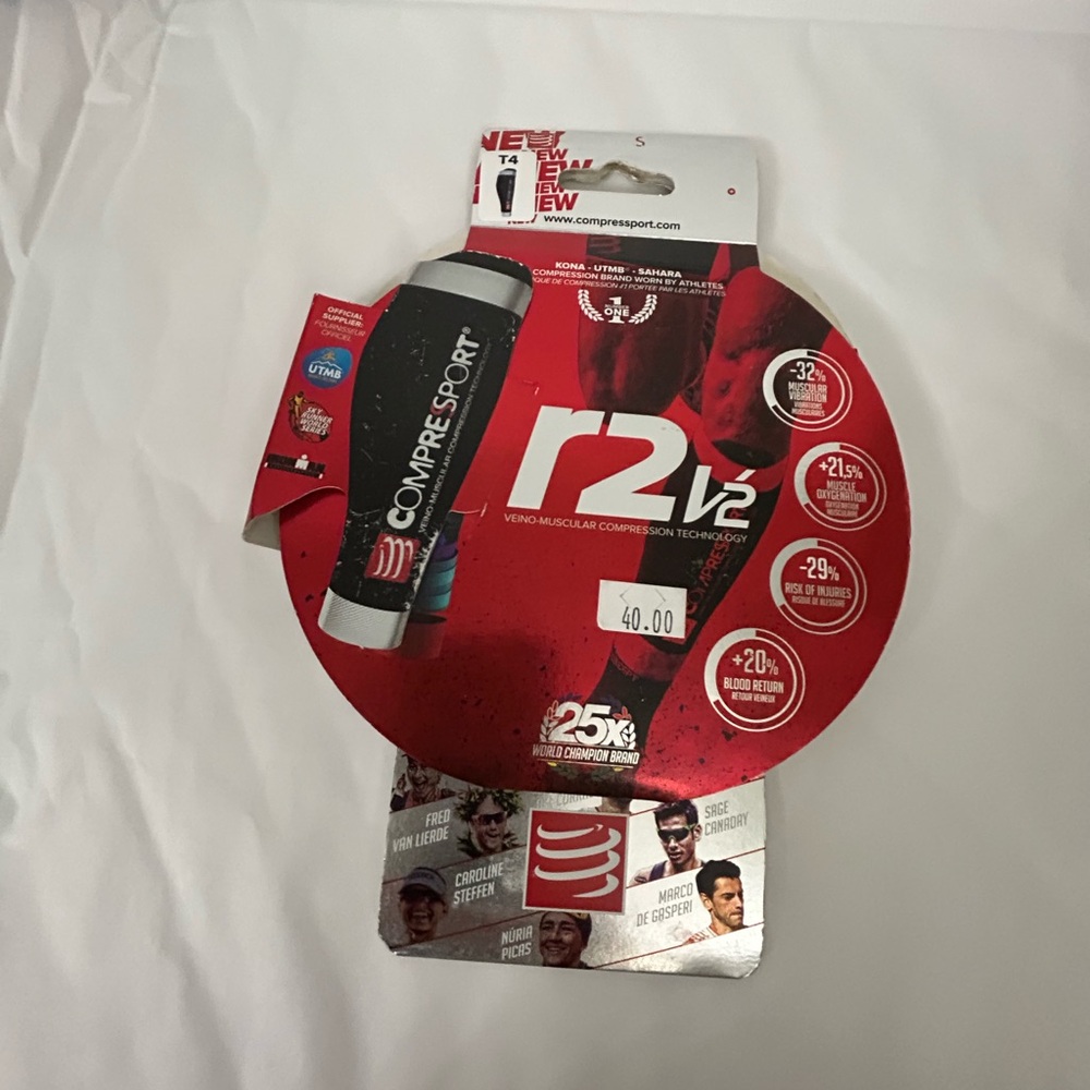 CompresSport Socks R2 Compressor Technology Calf Sleeves Support Protection - Picture 10 of 11